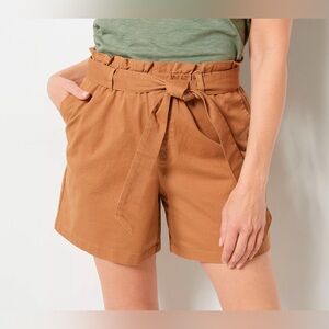 NEW Candace Cameron Bure Paperbag Tie Waist Short Size 3XP